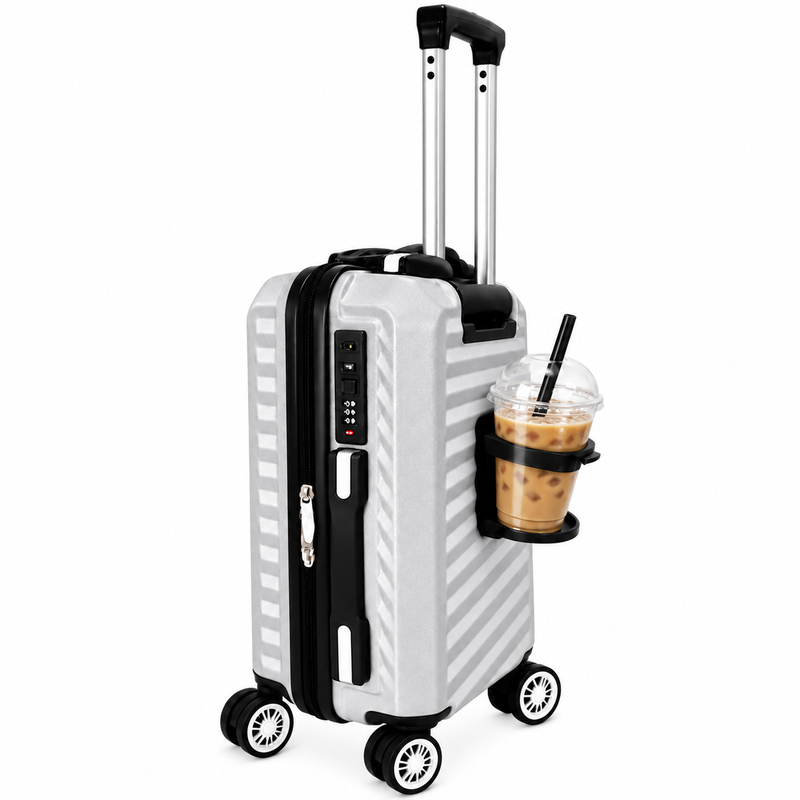 (image for) T-HC-US-1860 Silver EasyJet Under Seat Hard Shell Cabin Suitcase